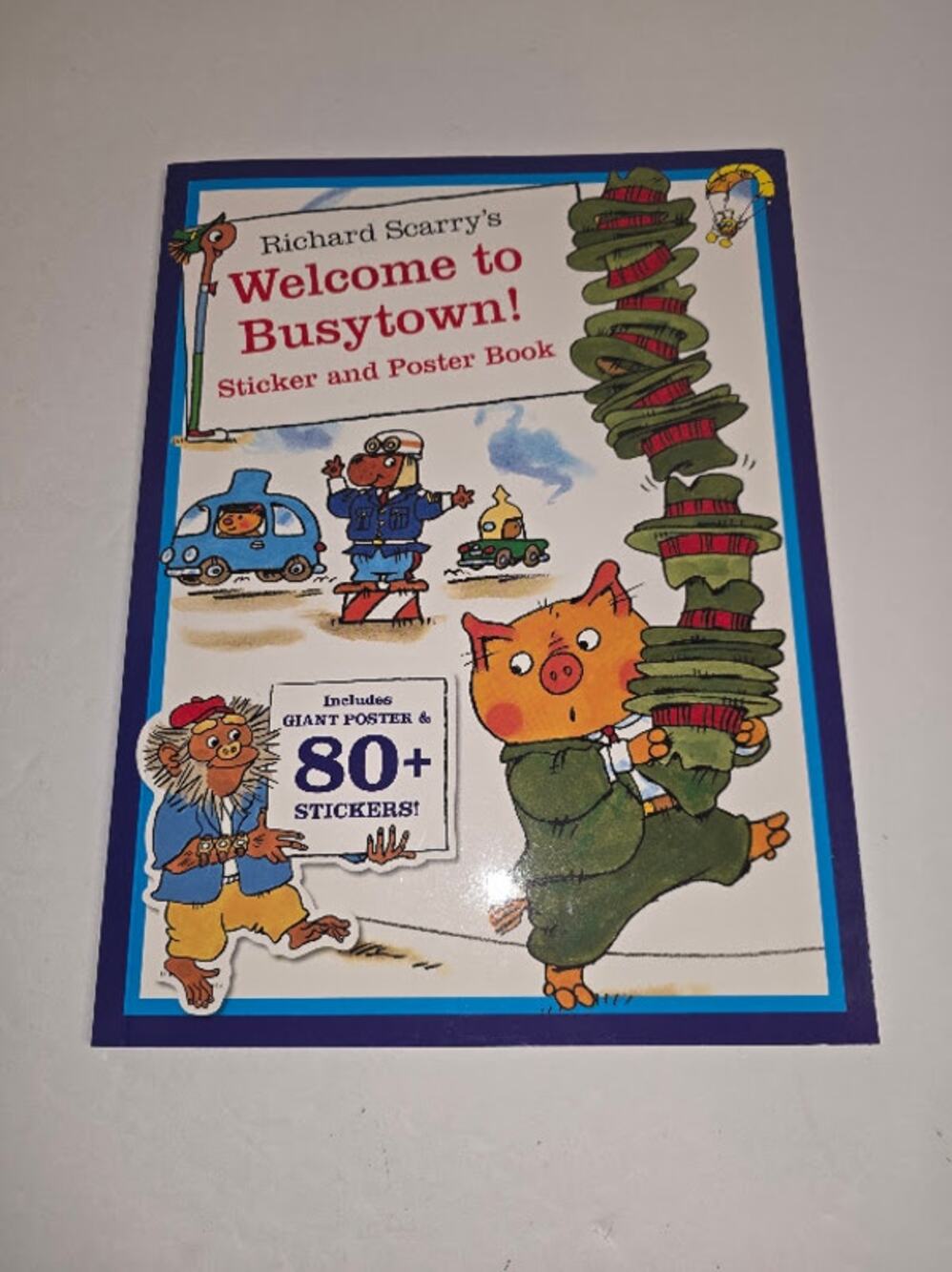 Richard Scarry's Welcome to Busytown! Sticker & Poster Book NEW w/Poster